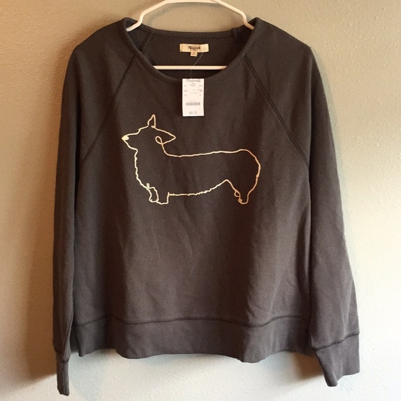 Madewell Corgi Sweatshirt Nwt 